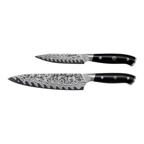 COMPASS DAMASCUS 2PC KNIFE SET