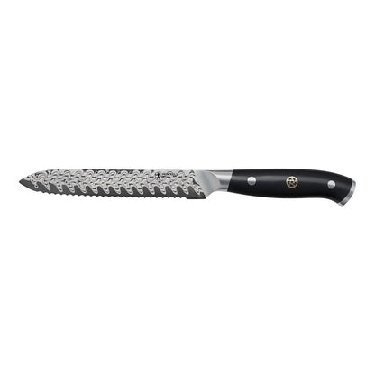 COMPASS DAMASCU 5" SERRATED UTILITY KNIFE