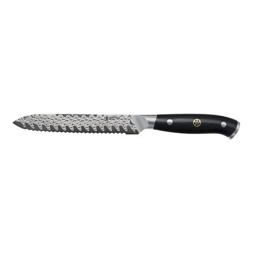 COMPASS DAMASCU 5" SERRATED UTILITY KNIFE