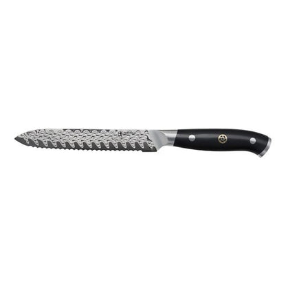 COMPASS DAMASCU 5" SERRATED UTILITY KNIFE