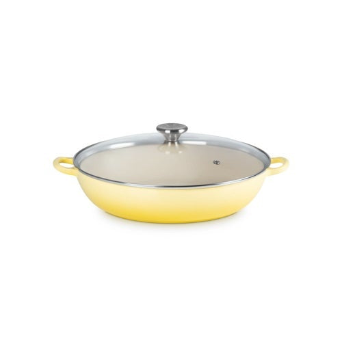 5QT TRADITIONAL CAST IRON BRAISER W/ GLASS LID