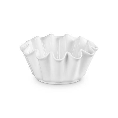 1.4QT STONEWARE RUFFLE BRIOCHE DISH