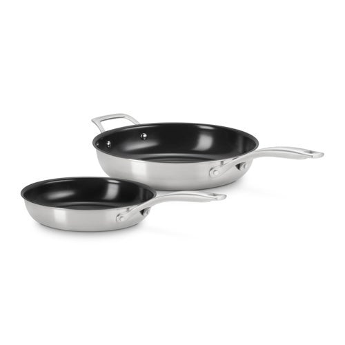 2PC ESSENTIAL NONSTICK FRY PAN SET 9.5" & 11"