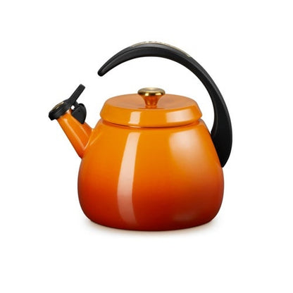 2.2QT ENAMEL ON STEEL CLOCHE KETTLE W/ KNOB PERSIMMON
