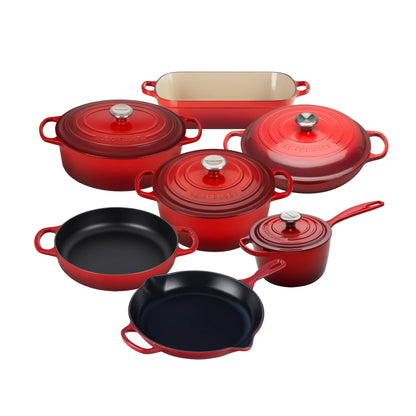 11PC SIGNATURE CAST IRON COOKWARE SET