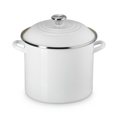 12QT ENAMEL ON STEEL CLASSIC STOCKPOT W/ LID