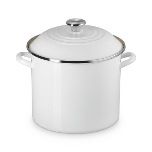 12QT ENAMEL ON STEEL CLASSIC STOCKPOT W/ LID