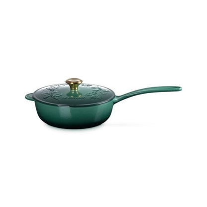 2.25QT HOLLY COLLECTION CAST IRON SAUCIER W/ KNOB