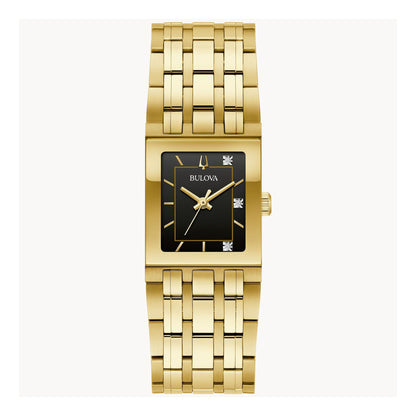 LADIES MARC ANTHONY QUADRA SS RECTANGULAR WATCH DIAL