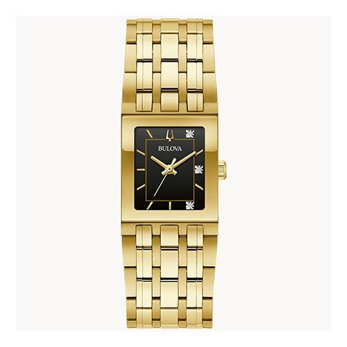 LADIES MARC ANTHONY QUADRA SS RECTANGULAR WATCH DIAL