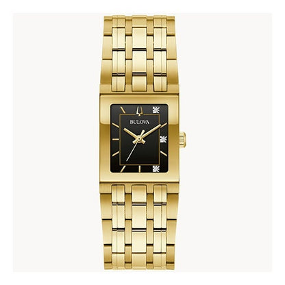 LADIES MARC ANTHONY QUADRA SS RECTANGULAR WATCH DIAL