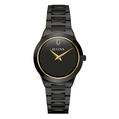 LADIES MILLENNIA ION-PLATED STAINLESS STEEL WATCH DIAL