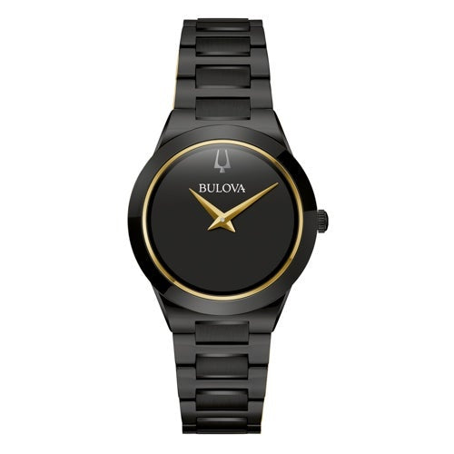 LADIES MILLENNIA ION-PLATED STAINLESS STEEL WATCH DIAL