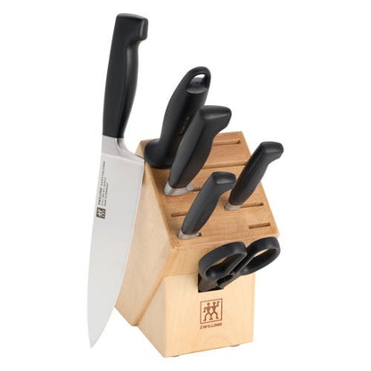 FOUR STAR 7PC KNIFE BLOCK SET