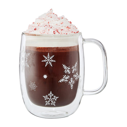 SORRENTO PLUS 4PC SNOWFLAKE COFFEE MUG SET