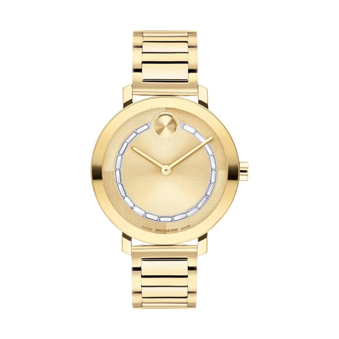 LADIES BOLD EVOLUTION 2.0 GOLD-TONE CRYSTAL STAINLESS STEEL WATCH GOLD DIAL