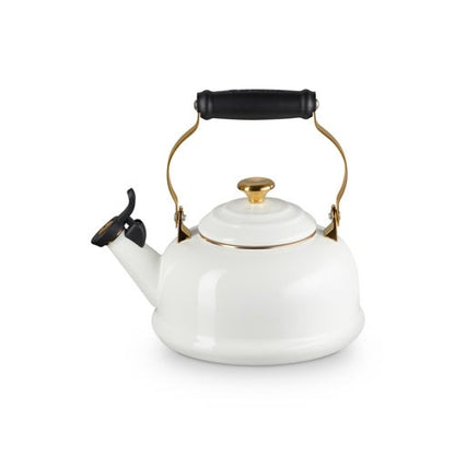NOEL COLLECTION CLASSIC WHISTLING KETTLE WHITE