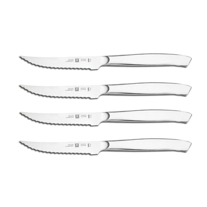 4PC 4" SERRATED STAINLESS STEEL MIGNON STEAK KNIFE SET