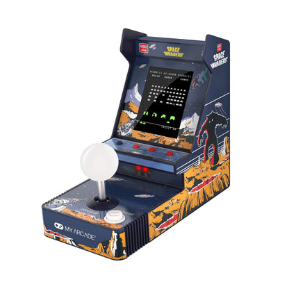 SPACE INVADERS JOYSTICK PLAYER 6.8" PORTABLE RETRO ARCADE