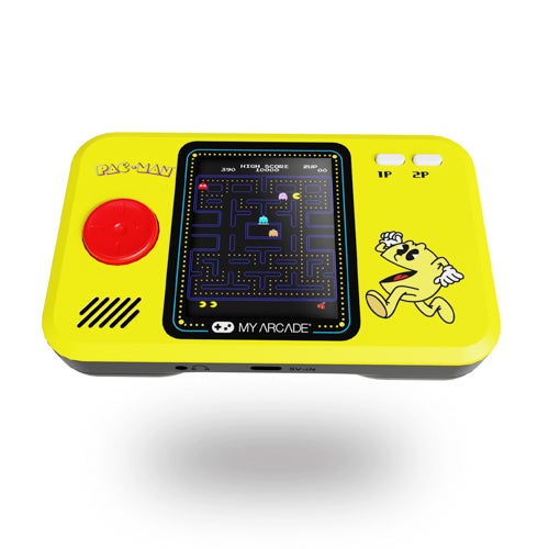PAC-MAN POCKET PLAYER PRO PORTABLE GAMING SYSTEM W/ TRAVEL CASE