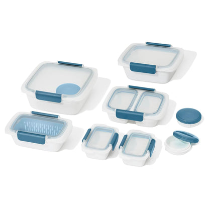 GOOD GRIPS 20PC PREP & GO CONTAINER SET OCEAN BLUE