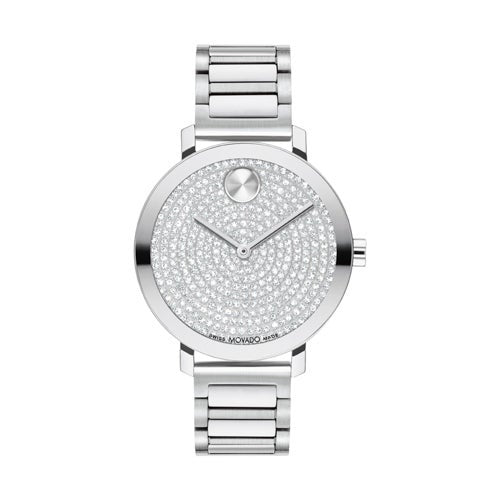 LADIES BOLD EVOLUTION 2.0 SILVER-TONE STAINLESS STEEL WATCH CRYSTAL DIAL
