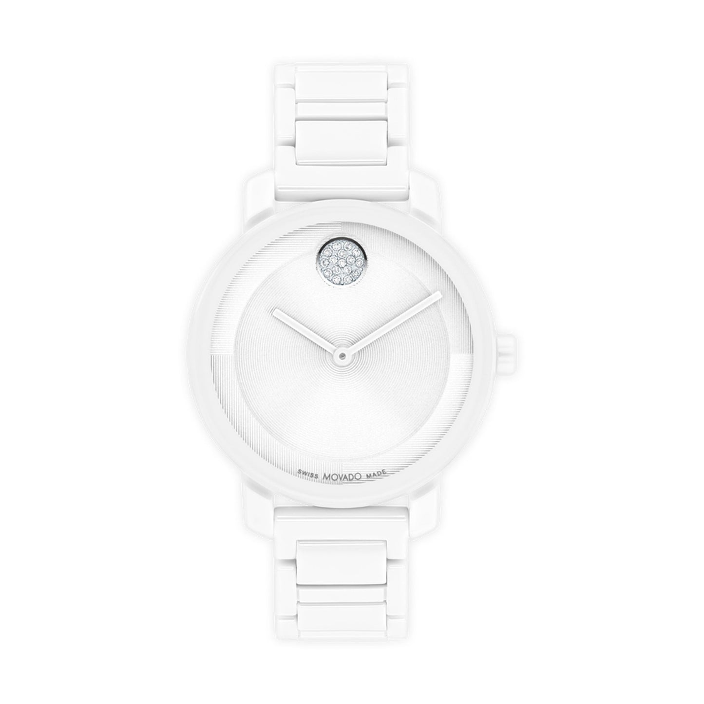 LADIES BOLD EVOLUTION 2.0 WHITE CERAMIC WATCH WHITE DIAL