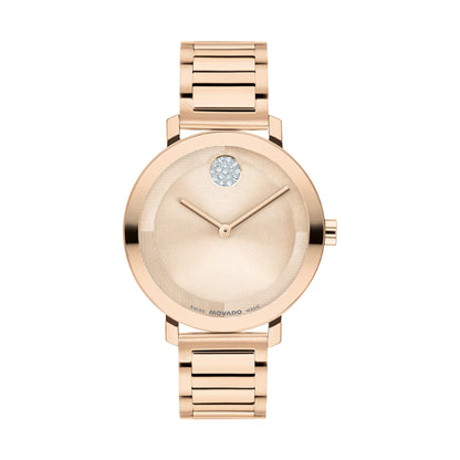 LADIES BOLD EVOLUTION 2.0 ROSE GOLD-TONE STAINLESS STEEL WATCH ROSE GOLD DIAL