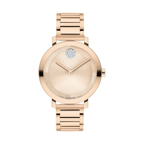 LADIES BOLD EVOLUTION 2.0 ROSE GOLD-TONE STAINLESS STEEL WATCH ROSE GOLD DIAL