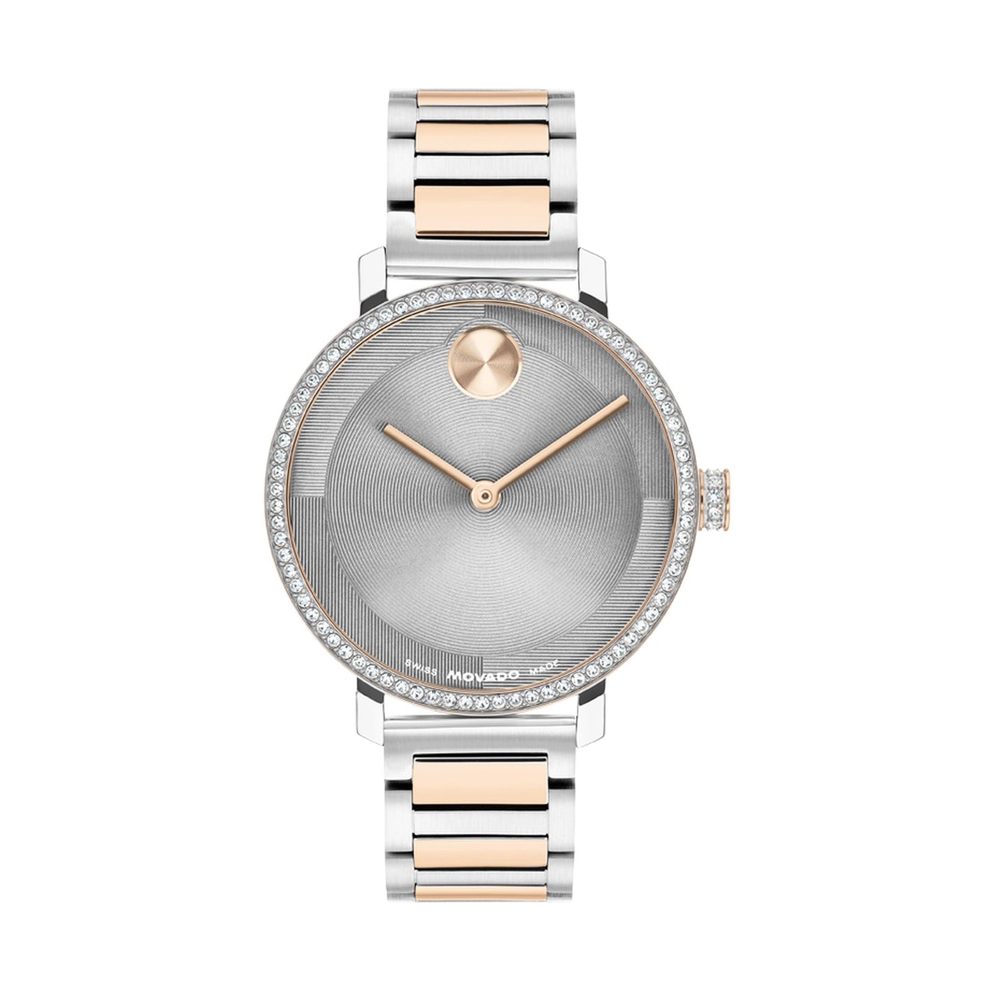 LADIES BOLD EVOLUTION 2.0 TWO-TONE STAINLESS STEEL WATCH GRAY DIAL