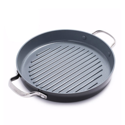 VALENCIA PRO 11" CERAMIC NONSTICK ROUND GRILL PAN