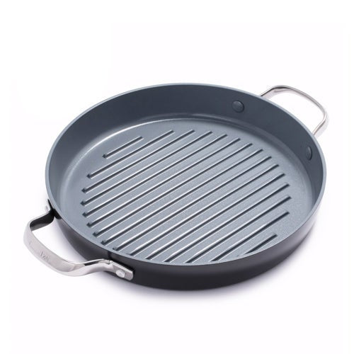 VALENCIA PRO 11" CERAMIC NONSTICK ROUND GRILL PAN