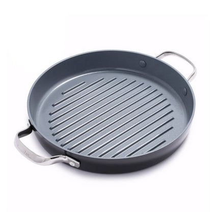 VALENCIA PRO 11" CERAMIC NONSTICK ROUND GRILL PAN