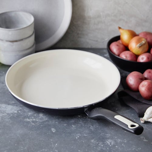 RIO 10" CERAMIC NONSTICK FRY PAN BLACK