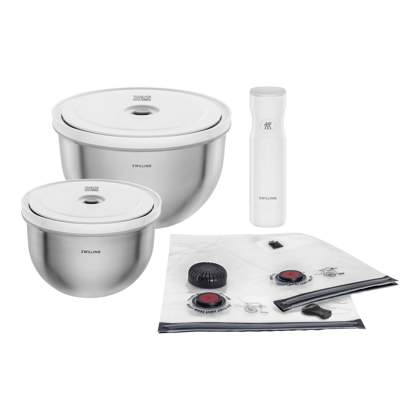 9PC FRESH & SAVE STAINLESS STEEL BOWLS STARTER SET