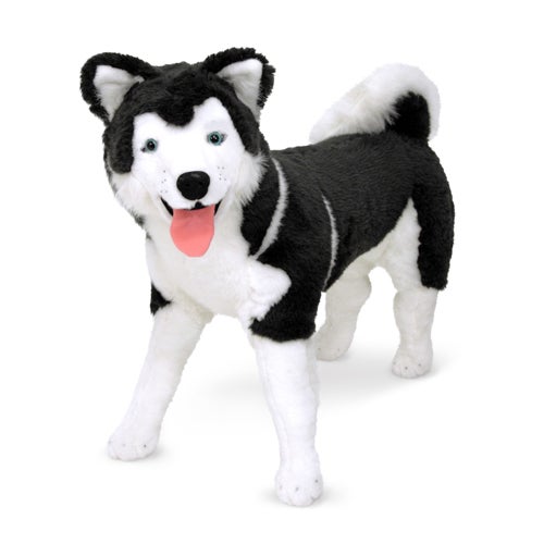 GIANT HUSKY STUFFED PLUSH ANIMAL AGES 3+ YEARS