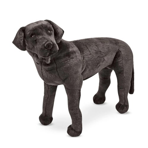 GIANT BLACK LAB STUFFED ANIMAL  AGES 3+ YEARS