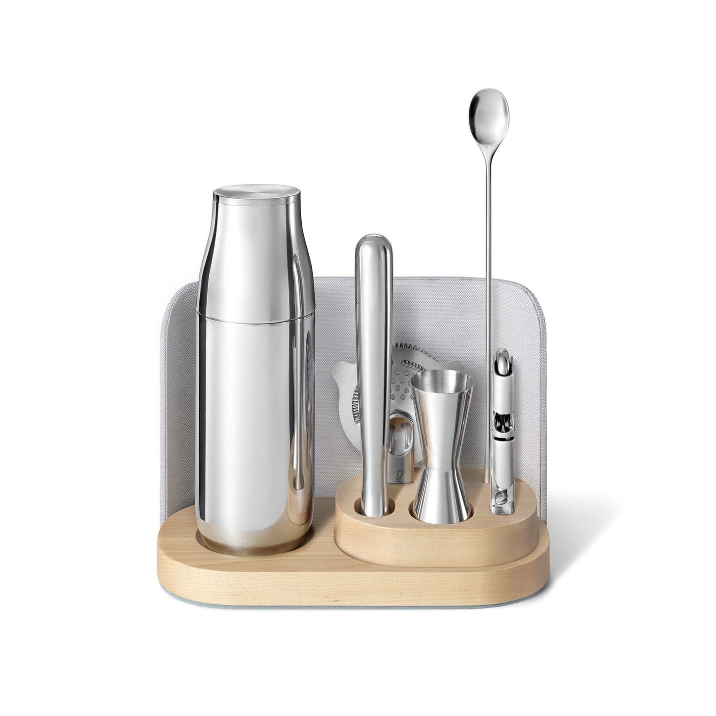 COMPLETE BAR SET W/ COMPLIMENTARY STORAGE  GRAY