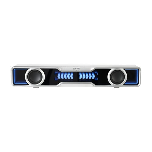 QS30 PC SPEAKER/TABLETOP SOUNDBAR W/ HALO LIGHTS WHITE