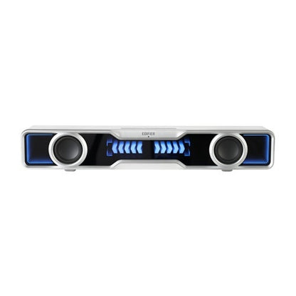 QS30 PC SPEAKER/TABLETOP SOUNDBAR W/ HALO LIGHTS WHITE