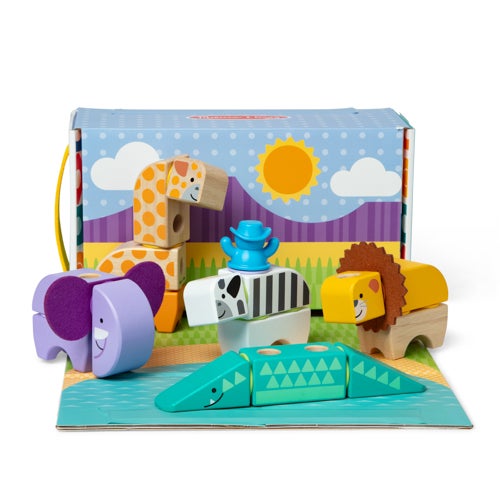 BLOCKABLES SAFARI PLAY SET AGES 2+ YEARS