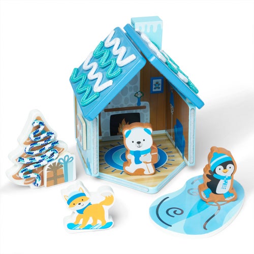 WOODEN GINGERBREAD HOUSE PLAY SET - WINTER FROST AGES 3+ YEARS