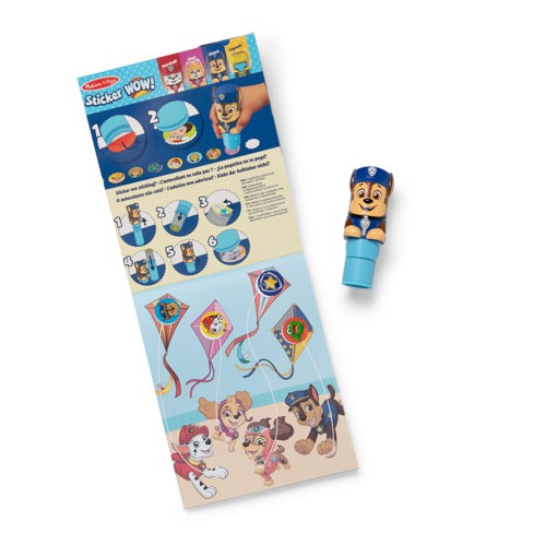 STICKER WOW! ACTIVITY PAD & STICKER STAMPER - CHASE AGES 3+ YEARS