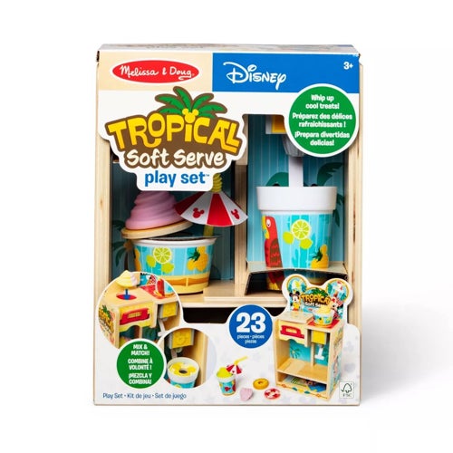 DISNEY WOODEN TROPICAL SOFT SERVE PLAY SET AGES 3+ YEARS