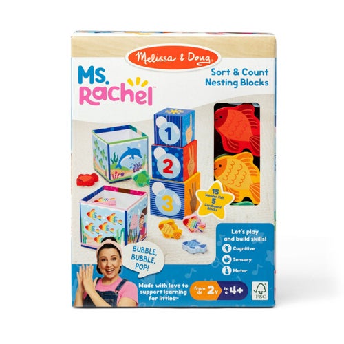 MS. RACHEL SORT & COUNT NESTING BLOCKS AGES 2+ YEARS