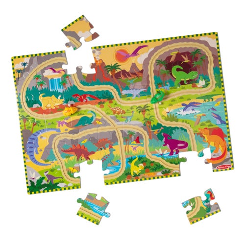 DINOSAUR ADVENTURE TRACKS FLOOR PUZZLE AGES 3+ YEARS