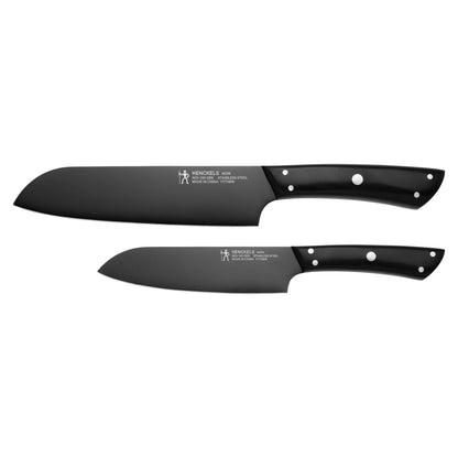 NOIR 2PC SANTOKU KNIFE SET