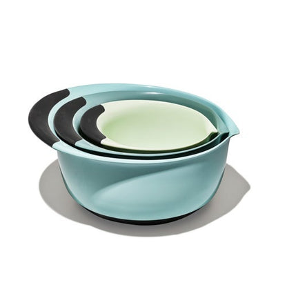 GOOD GRIPS 3PC MIXING BOWL SET CADET BLUE/TOWER GRAY/JADE
