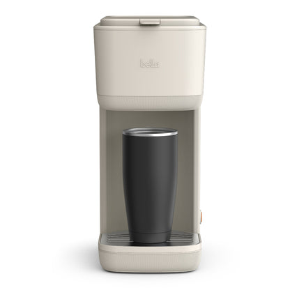 SINGLE-SERVE COFFEE MAKER FOR GROUNDS & PODS W/ WATER TANK OATMILK