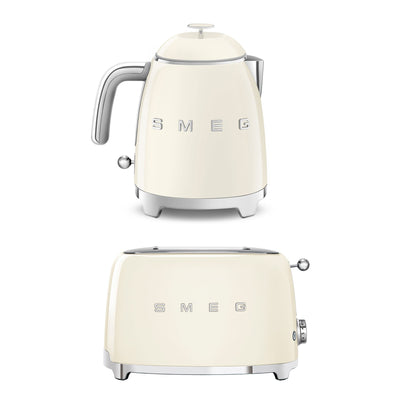 2PC KITCHEN TOASTER & KETTLE BUNDLE CREAM